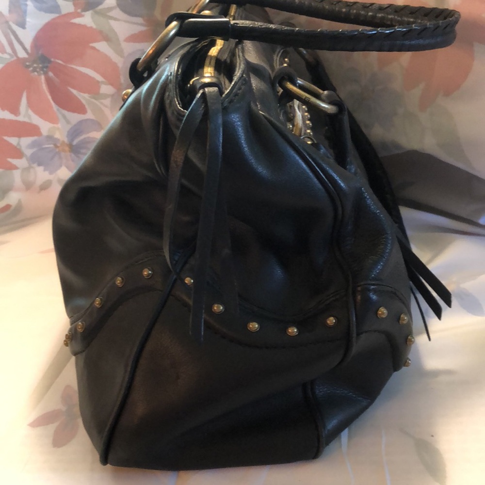 Michael Kors Womens Leather Studded Shoulder Handbag 17”x10”, 9” drop - Picture 5 of 14